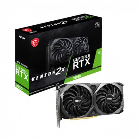 Placa Gráfica MSI GeForce RTX 3050 Ventus 2X 8G OC